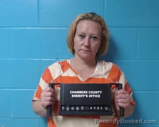 Booking photo from Chambers County, Texas