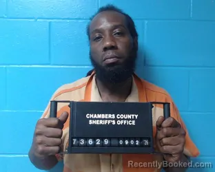Mugshot of Quinnez Ladale Anderson booked in Chambers County, Texas on September 2, 2026