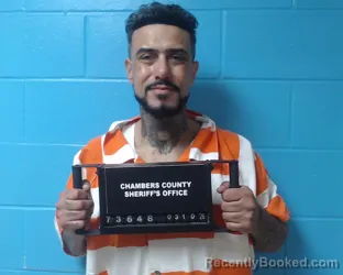 Mugshot of Gunnar Dell Jenkins booked in Chambers County, Texas on March 10, 2026