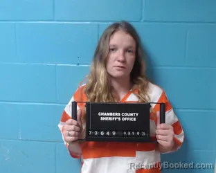 Mugshot of Kristen Charlene Hester booked in Chambers County, Texas on March 10, 2026