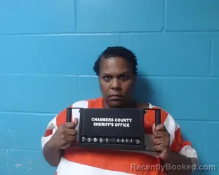 Mugshot of Adrianne Dianne Ware booked in Chambers County, Texas on March 11, 2026