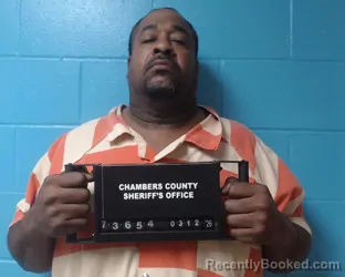 Mugshot of David Garcia booked in Chambers County, Texas on March 12, 2026