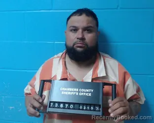 Booking photo from Chambers County, Texas