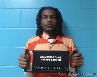 Mugshot of Cameron Bryce Courtney booked in Chambers County, Texas on March 17, 2026