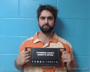 Mugshot of Jason Cade Theriot booked in Chambers County, Texas on March 17, 2026