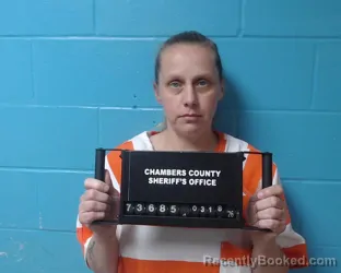 Mugshot of Elizabeth Lynn Bonano booked in Chambers County, Texas on March 18, 2026