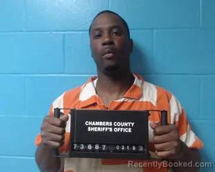 Mugshot of Gabriel Deandre Bell booked in Chambers County, Texas on March 18, 2026