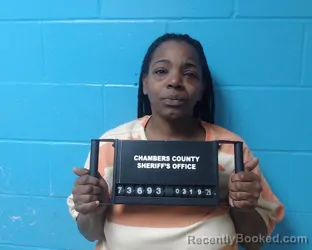 Mugshot of Salonda Lee booked in Chambers County, Texas on March 19, 2026