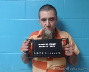 Mugshot of Klint Taylor booked in Chambers County, Texas on March 20, 2026