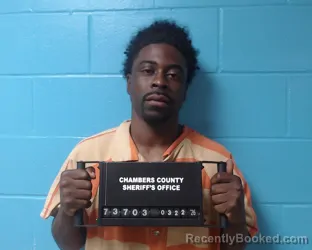 Mugshot of Devante Deion Conerly booked in Chambers County, Texas on March 22, 2026