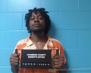 Mugshot of Raheem Maliik Ephriam booked in Chambers County, Texas on March 24, 2026