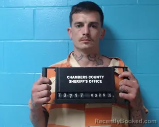 Mugshot of Joshua Ryan Cassidy booked in Chambers County, Texas on March 25, 2026