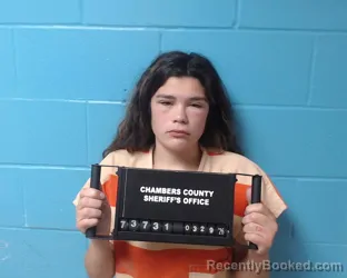 Mugshot of Raegan Nicole Owens booked in Chambers County, Texas on March 29, 2026