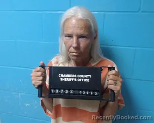 Mugshot of Jennifer Diane Cisco booked in Chambers County, Texas on March 29, 2026