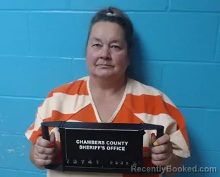 Mugshot of Sherry Michelle Lindsey booked in Chambers County, Texas on March 31, 2026