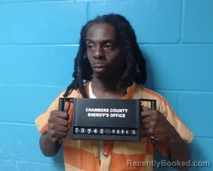 Mugshot of Brandon Lee Johnson booked in Chambers County, Texas on March 31, 2026