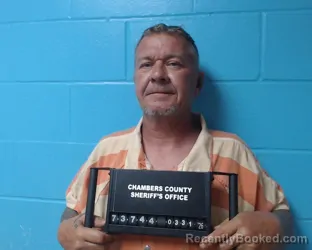 Mugshot of Earl Jett booked in Chambers County, Texas on March 31, 2026