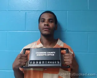 Mugshot of Jmarcus Trevon Lewis booked in Chambers County, Texas on April 1, 2026