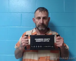 Mugshot of Billy Shannon Sikes booked in Chambers County, Texas on April 4, 2026