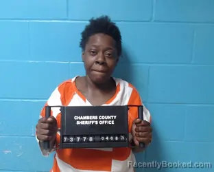 Mugshot of Keundra Echols booked in Chambers County, Texas on April 8, 2026