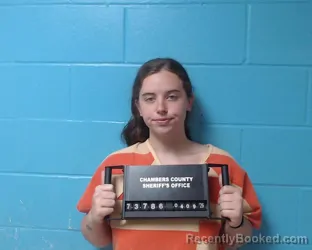 Mugshot of Jessica Nicole Barrow booked in Chambers County, Texas on April 9, 2026