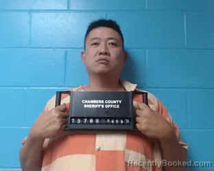 Mugshot of Paul Yoon booked in Chambers County, Texas on April 9, 2026