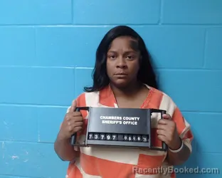 Mugshot of Ebony Viocha Gilmore booked in Chambers County, Texas on May 16, 2026