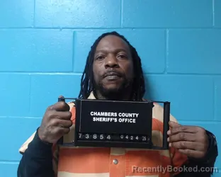 Mugshot of Damion Lamont Davis booked in Chambers County, Texas on April 24, 2026