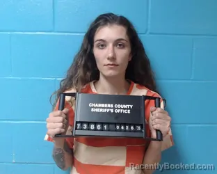 Mugshot of Morgan Mackenzie Straight booked in Chambers County, Texas on April 26, 2026