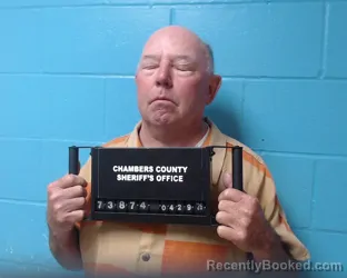 Mugshot of William Lynn Tarpley booked in Chambers County, Texas on April 28, 2026