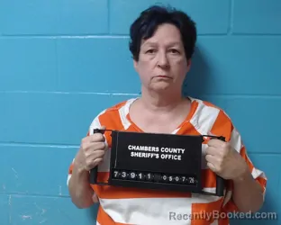 Mugshot of Donnie Anne Collins booked in Chambers County, Texas on May 7, 2026