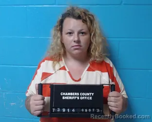 Mugshot of Christa Ann Marie Bowers booked in Chambers County, Texas on May 7, 2026