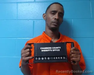 Mugshot of Jaquincy Devon Colbert booked in Chambers County, Texas on May 9, 2026