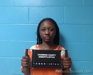 Mugshot of Ahrianna Grace Watson booked in Chambers County, Texas on May 18, 2026