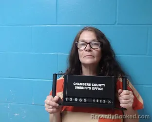 Mugshot of Melissa Wondrak booked in Chambers County, Texas on May 22, 2026