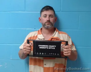 Mugshot of James Donald Griggs booked in Chambers County, Texas on May 24, 2026