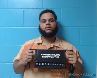 Mugshot of Kadrion Thompson booked in Chambers County, Texas on May 29, 2026