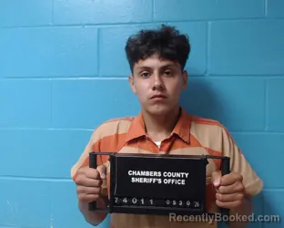 Mugshot of Damien Erasmo Boyd booked in Chambers County, Texas on May 30, 2026