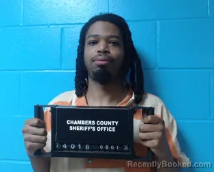 Mugshot of Davon Rashad Holmes booked in Chambers County, Texas on June 1, 2026