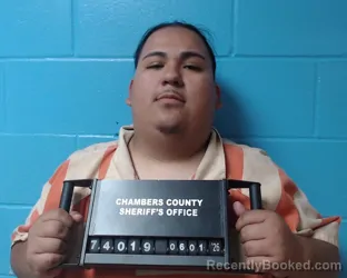 Mugshot of Aurelio Sanchez booked in Chambers County, Texas on June 1, 2026