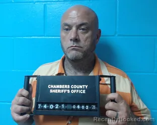 Mugshot of Jeremiah Jay Johnson booked in Chambers County, Texas on June 2, 2026