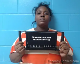 Mugshot of Ronnice Jones booked in Chambers County, Texas on June 4, 2026