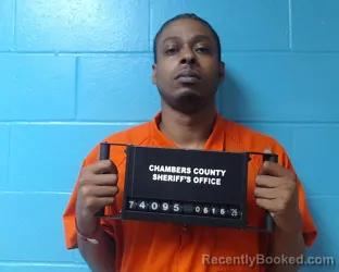 Mugshot of Roddrick Alexander Gilmore booked in Chambers County, Texas on June 16, 2026