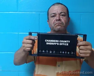 Mugshot of Jose Enrique Arriechi booked in Chambers County, Texas on June 25, 2026