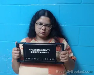 Mugshot of Sara Elizabeth Warren booked in Chambers County, Texas on June 28, 2026