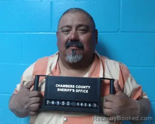 Mugshot of Jairo Soberano-Hernandez booked in Chambers County, Texas on June 28, 2026