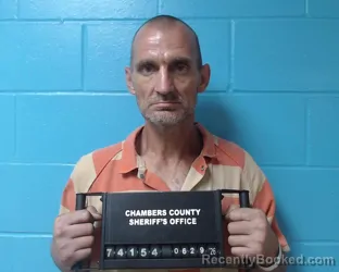 Mugshot of Jeffery Wayne Cason booked in Chambers County, Texas on June 29, 2026