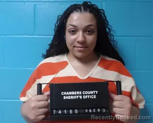 Mugshot of Taryn Ashlee Walker booked in Chambers County, Texas on June 29, 2026