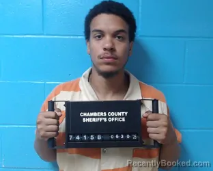 Mugshot of Christopher Raymil Marte Candelario booked in Chambers County, Texas on June 30, 2026