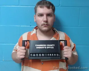 Mugshot of Christopher Michael McCaleb booked in Chambers County, Texas on June 30, 2026